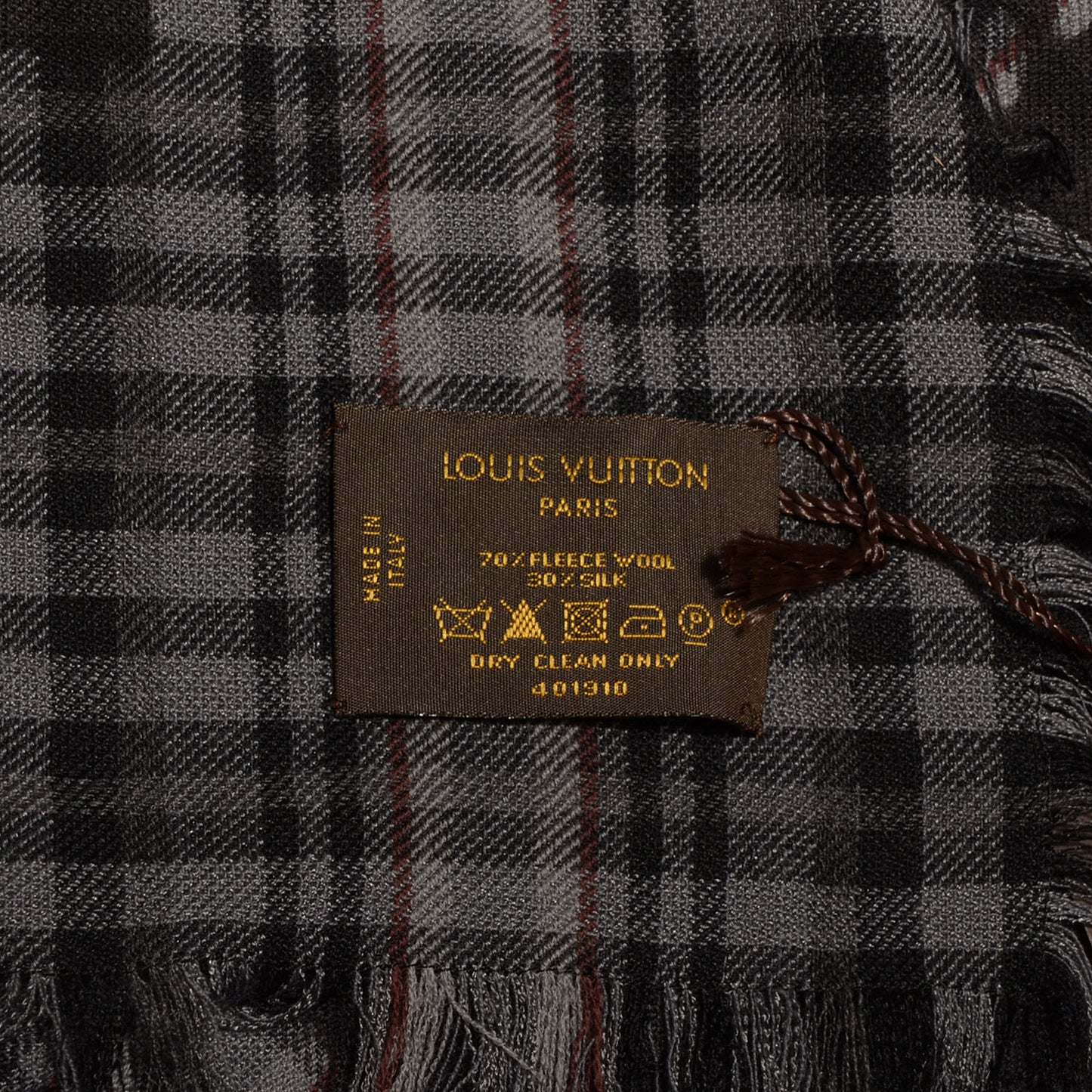 Mens Fleece Wool Silk Trunks Shawl Gris Rouge