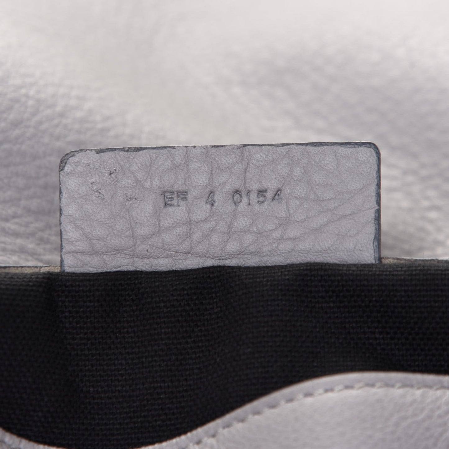 Grained Calfskin Medium Pandora Pure Flap Bag Pearl Grey