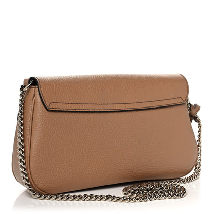 Gucci Pebbled Calfskin Medium Soho Flap Crossbody Camelia 3 of 11