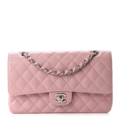 Chanel Caviar Quilted Medium Double Flap Pink 1 of 13