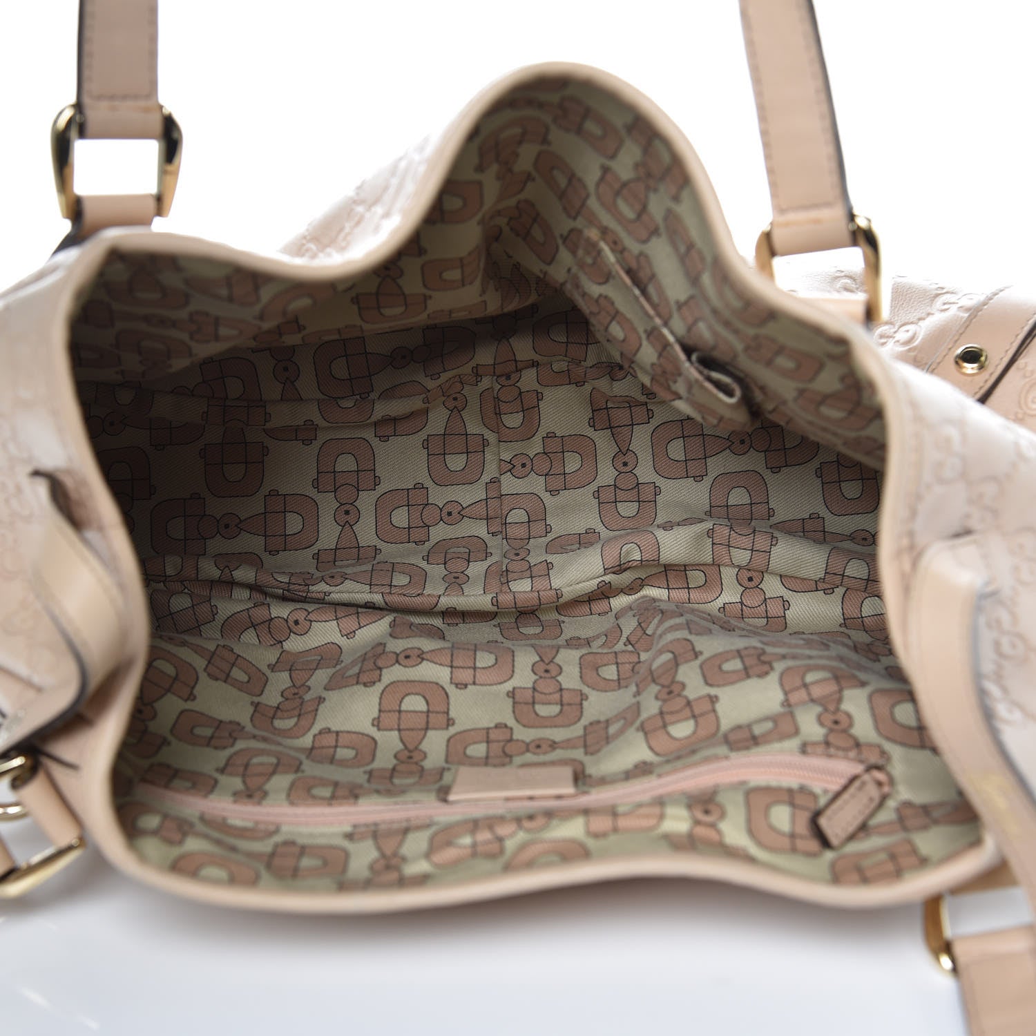 Gucci Guccissima Medium Abbey Shoulder Bag Beige 5 of 13