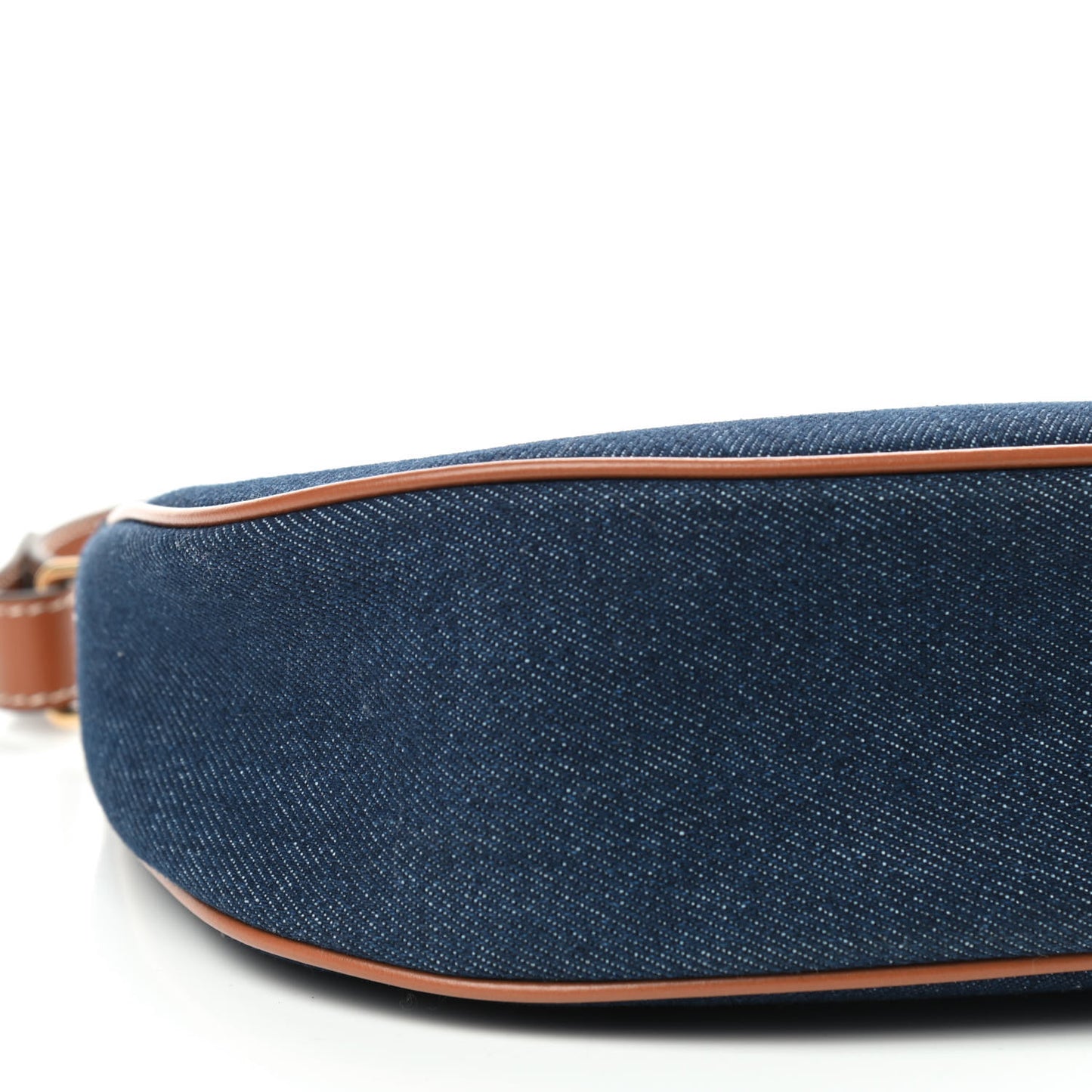 Denim Ava Shoulder Bag Navy Tan