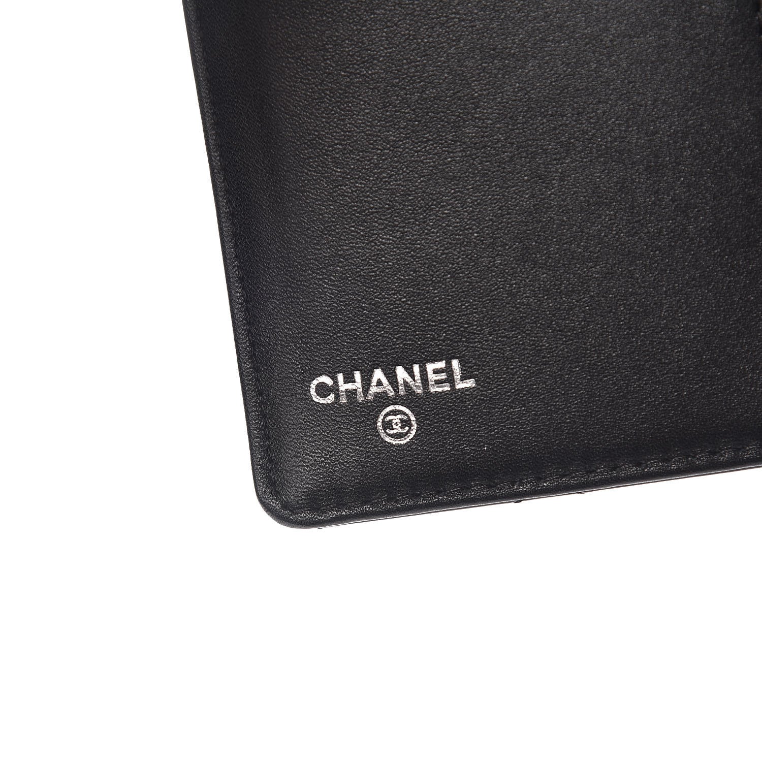 Chanel Patent Quilted Brilliant Yen Wallet Black 6 of 9