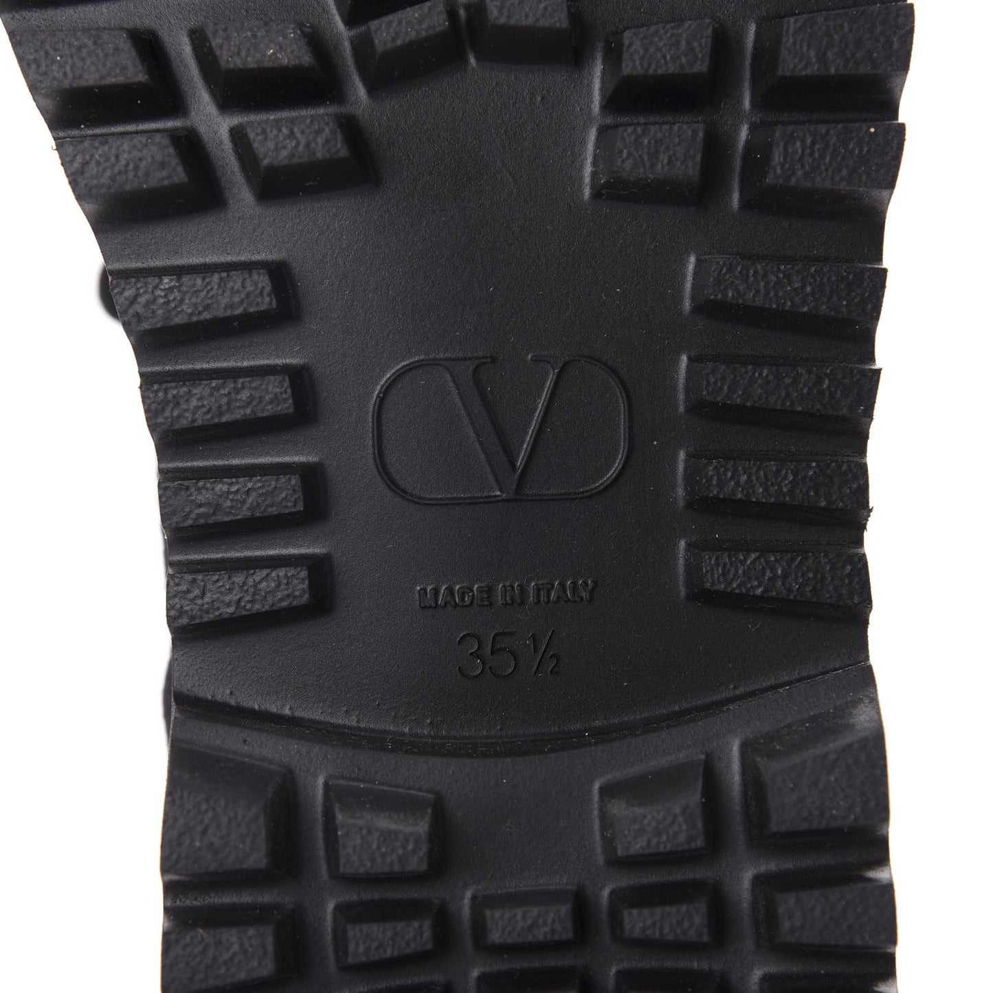 Suede Rockstud Cap Toe Combat Boots 35.5 Black
