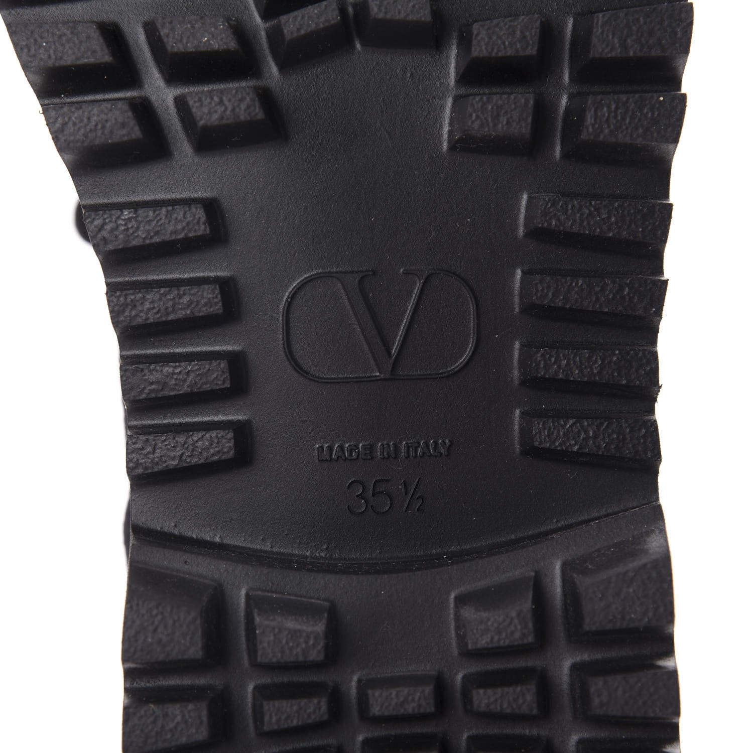 Valentino Garavani Suede Rockstud Cap Toe Combat Boots 35.5 Black 5 of 7