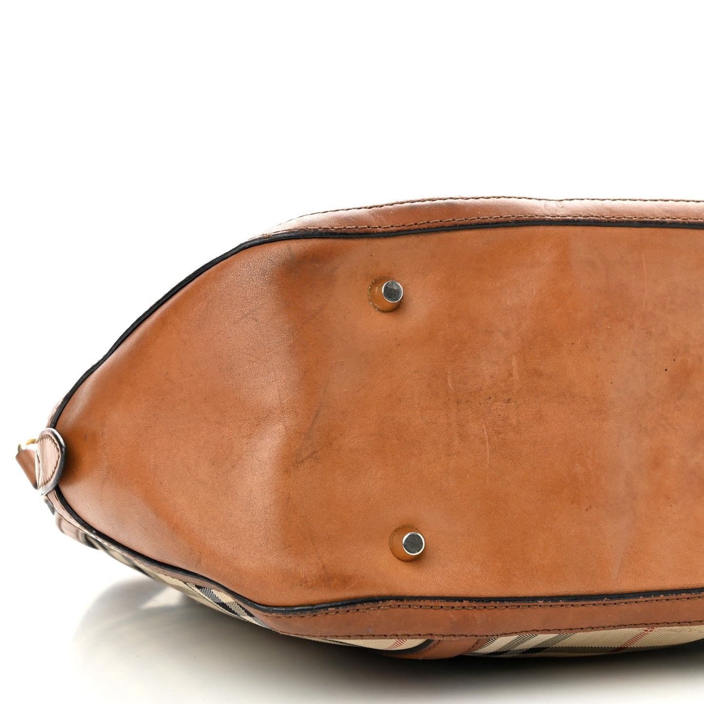 Horseferry Check Small Orchard Bowling Bag Tan