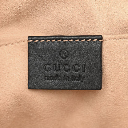 Gucci Calfskin Matelasse GG Marmont Belt Bag 105 42 Black 7 of 11