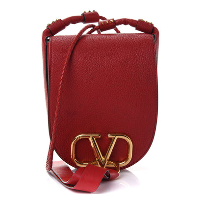 Valentino Garavani Goatskin Vring Crossbody Bag Rouge Pur 1 of 4