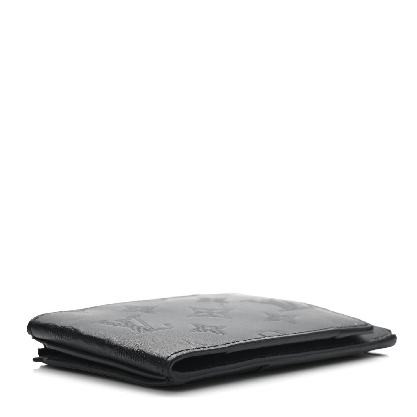 Calfskin Monogram Shadow Hybrid Wallet Black