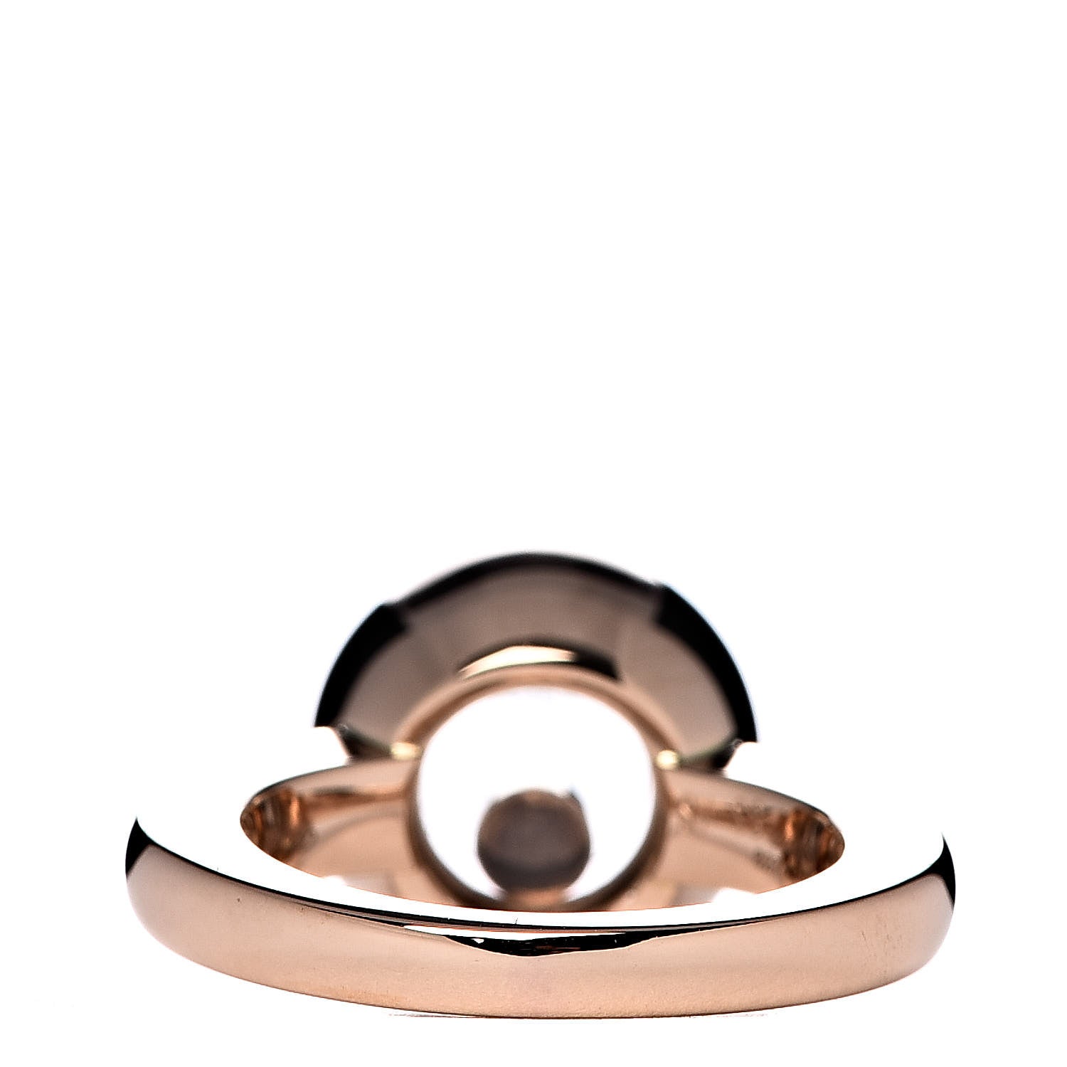 Chopard 18K Rose Gold Diamond Happy Diamond Round Ring 49 5 4 of 6
