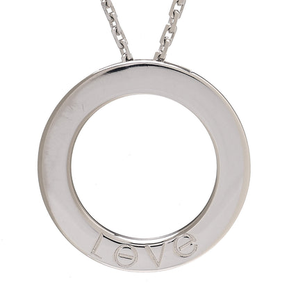 Cartier 18K White Gold LOVE Pendant Necklace 4 of 6