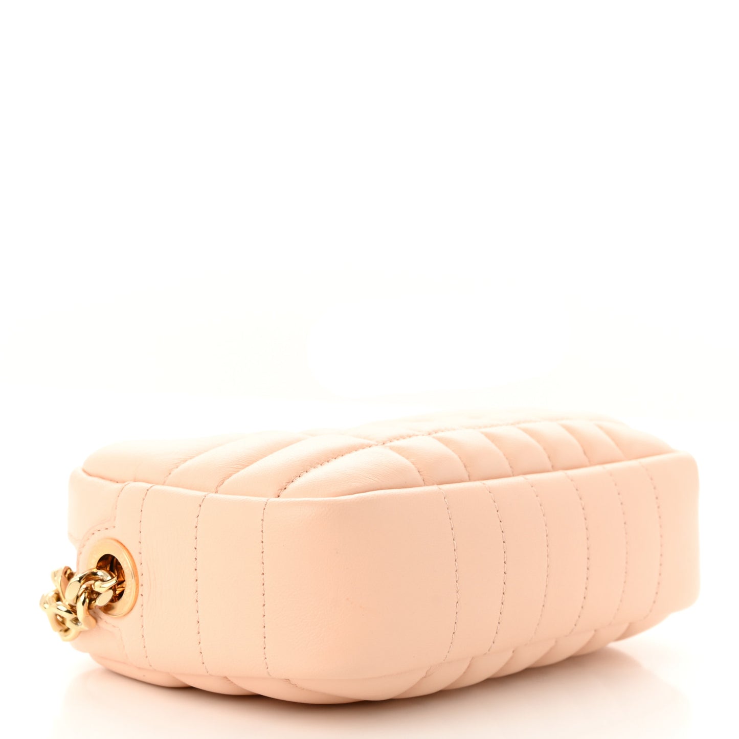 Lambskin Quilted Mini Lola Camera Bag Peach