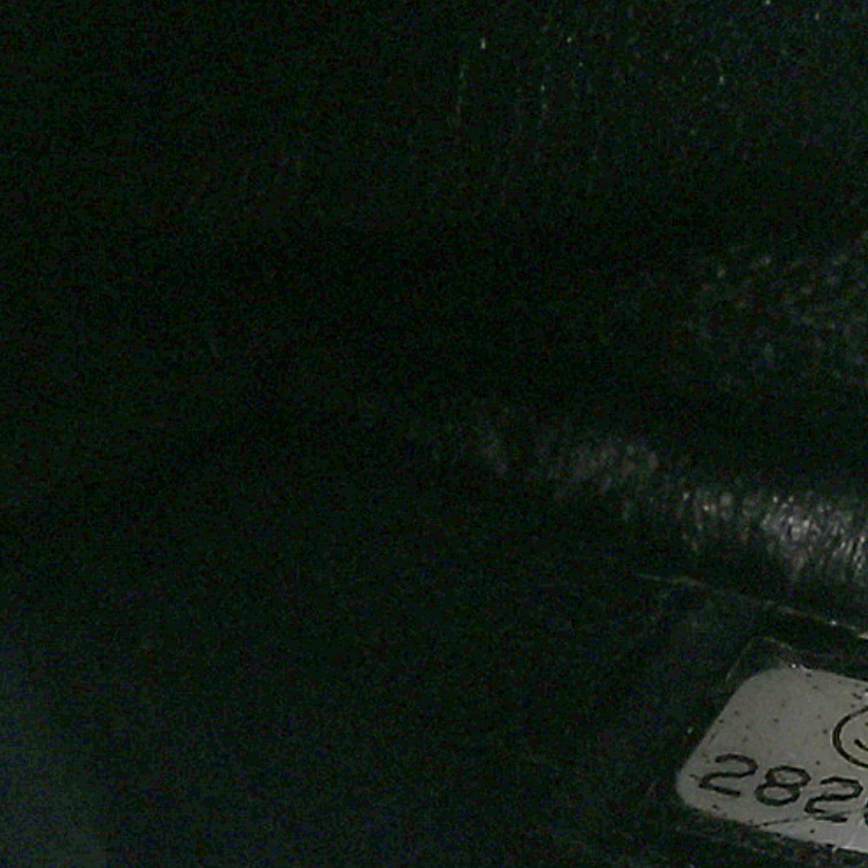 Chanel Calfskin Crocodile Embossed Graffiti 2.55 Cocodile Reissue 225 Flap Black Gold 7 of 9