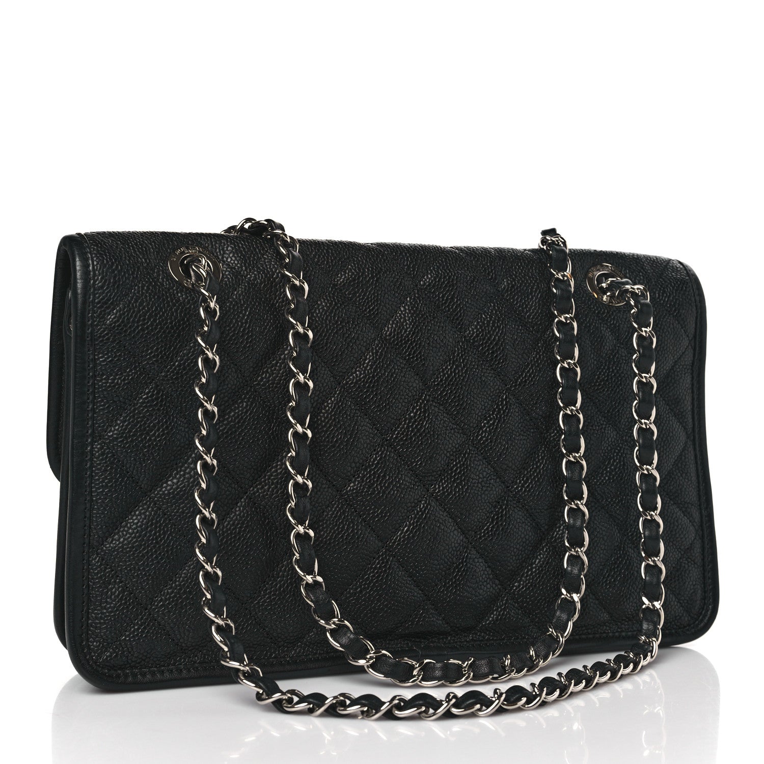 Chanel Caviar Quilted Medium French Riviera Flap Black 3 of 10