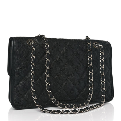 Chanel Caviar Quilted Medium French Riviera Flap Black 3 of 10