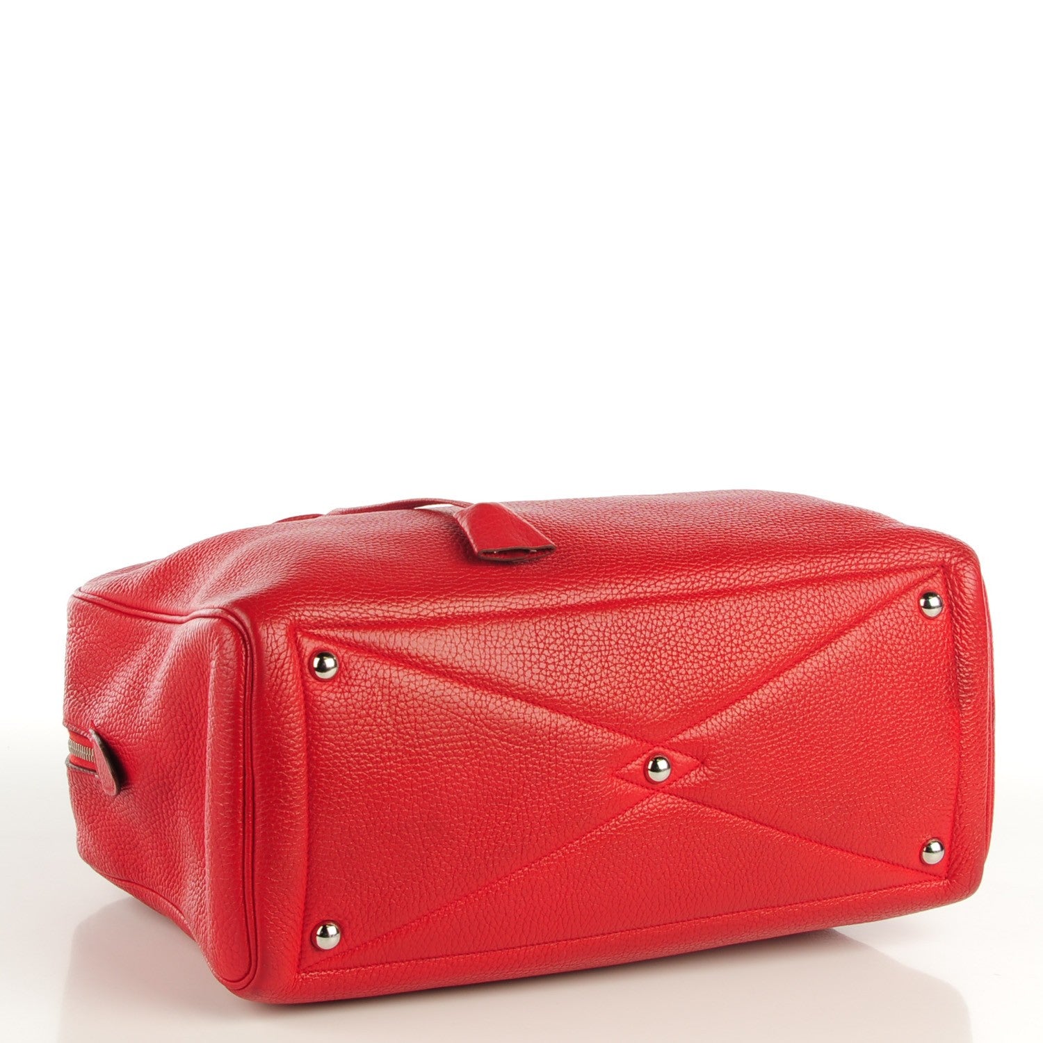 Hermes Taurillon Clemence Victoria II 35 Rouge Casaque 11 of 15