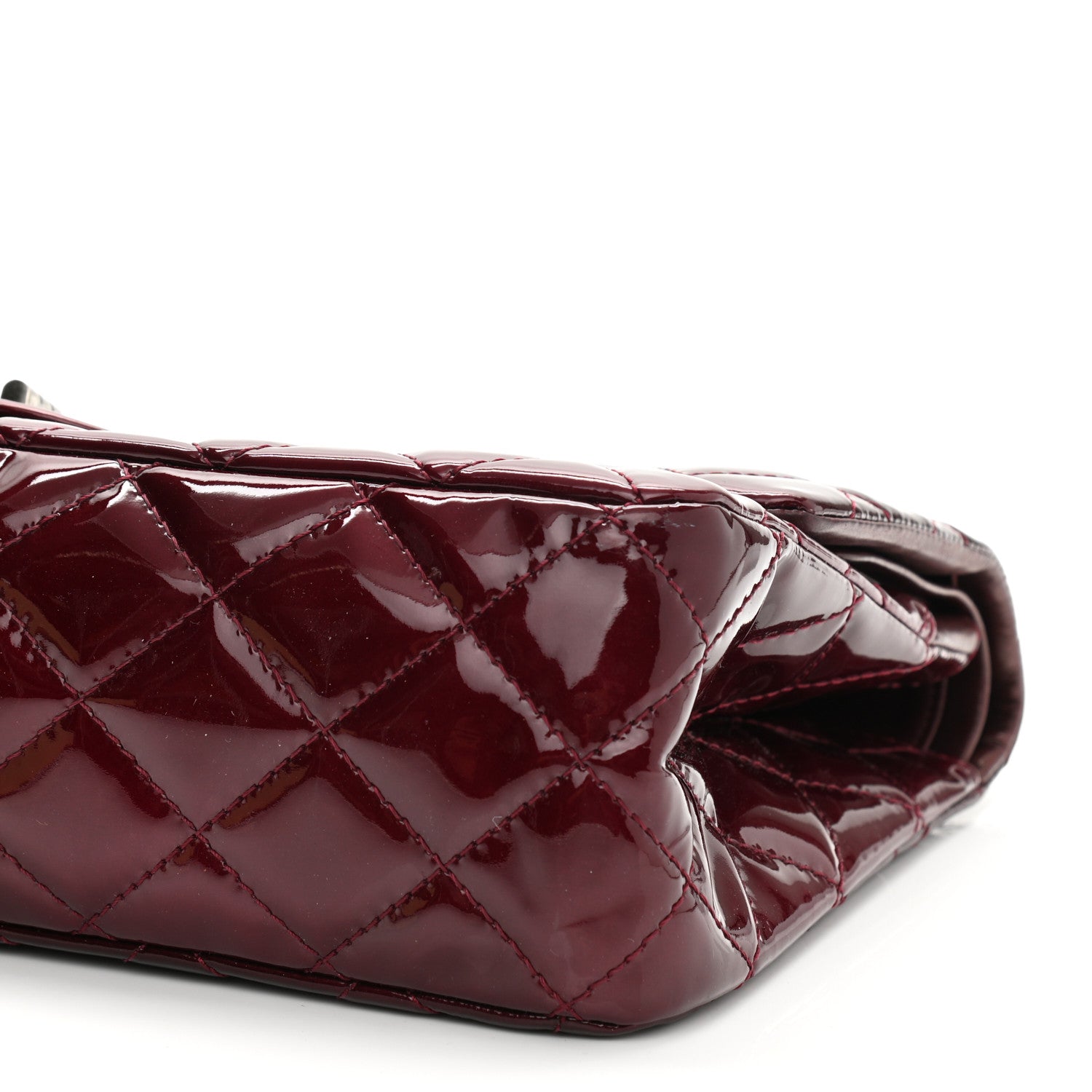 Chanel Patent Quilted 2.55 Reissue 227 Flap Light Burgundy 9 of 12