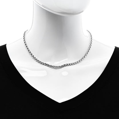 David Yurman Sterling Silver 4mm Wheat Chain Necklace 2 of 5