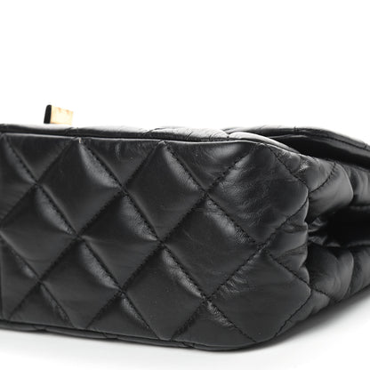 Chanel Aged Calfskin Quilted 2.55 Reissue 225 Hanger Flap Black 6 of 8