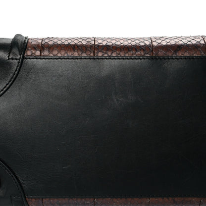 Celine Python Smooth Calfskin Mini Luggage Brown 12 of 16