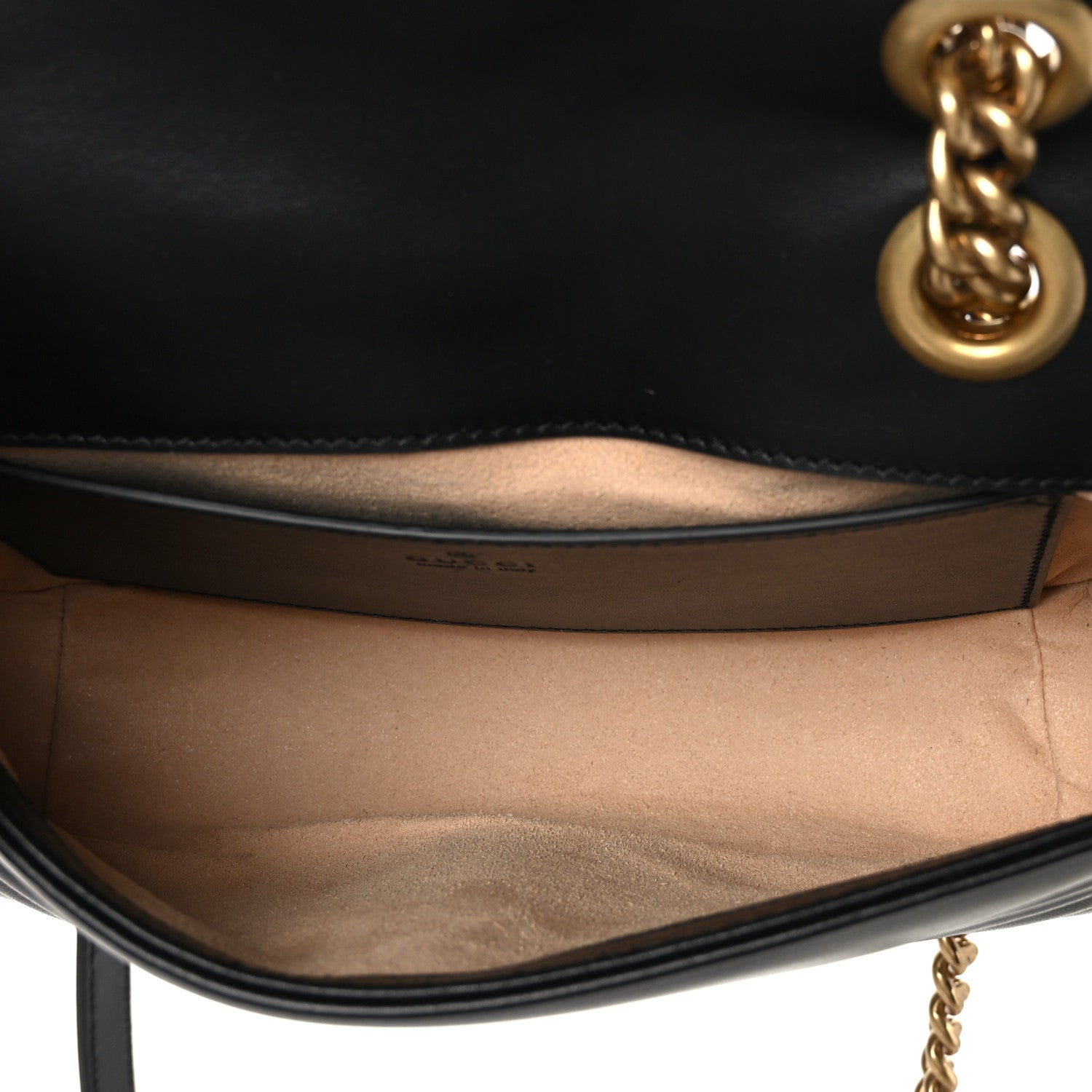 Gucci Calfskin Matelasse Mini GG Marmont Shoulder Bag Black 5 of 8