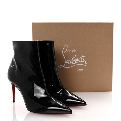 Christian Louboutin Patent Sporty Kate Booty 85 Ankle Boots 39.5 Black 9 of 9