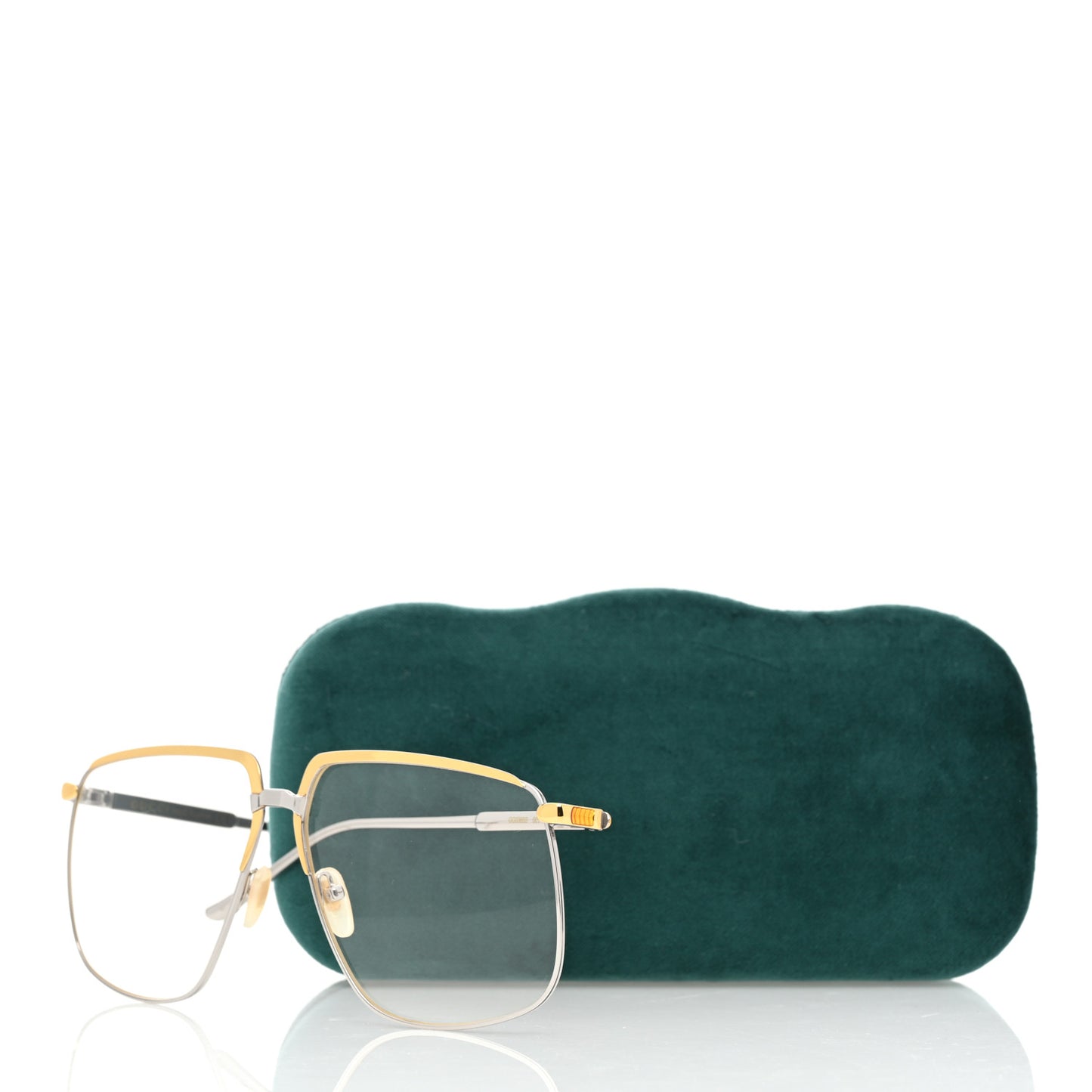 Metal Aviator Sunglasses GG0365S Silver Gold