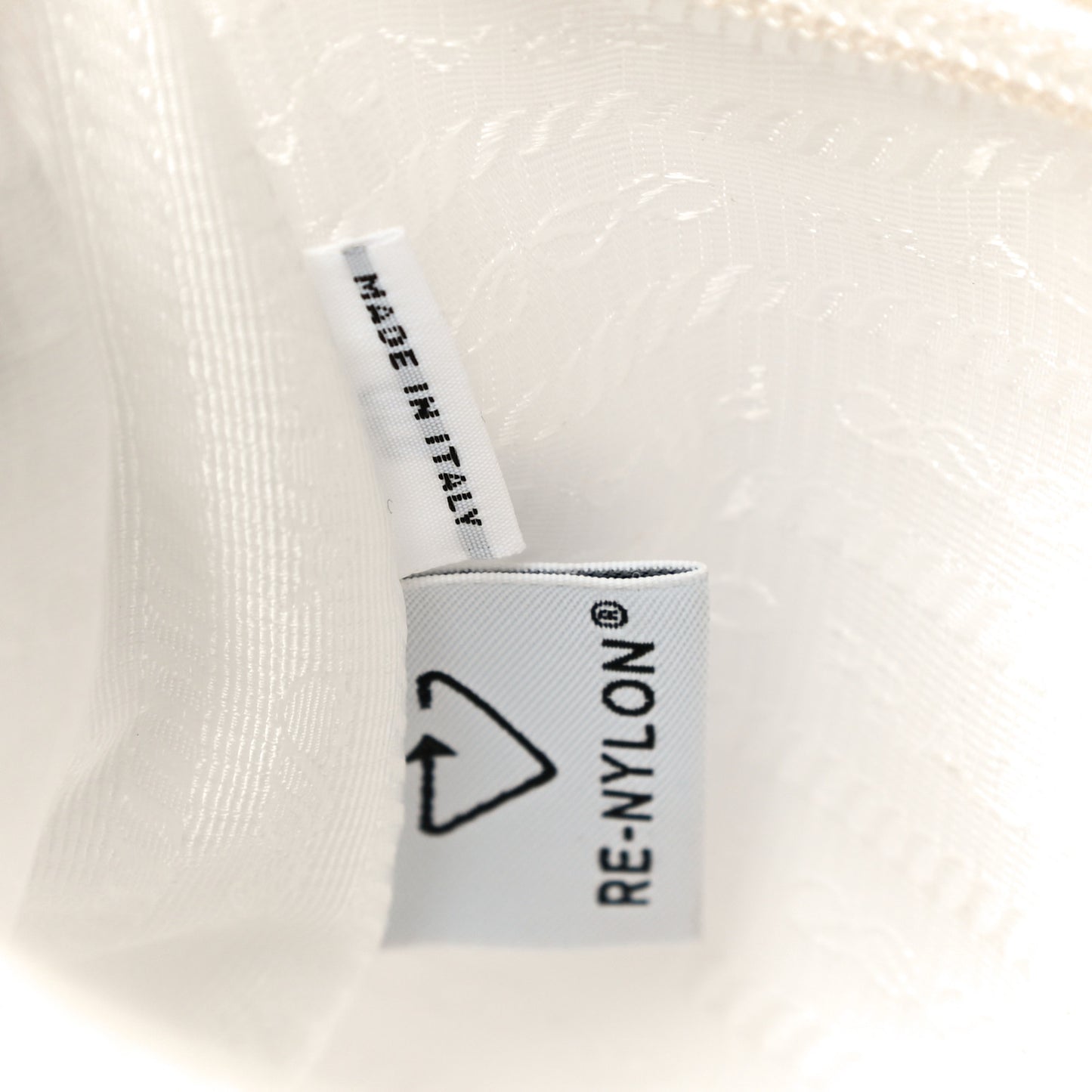 Tessuto Nylon Mini Re-Edition 2000 Bag White
