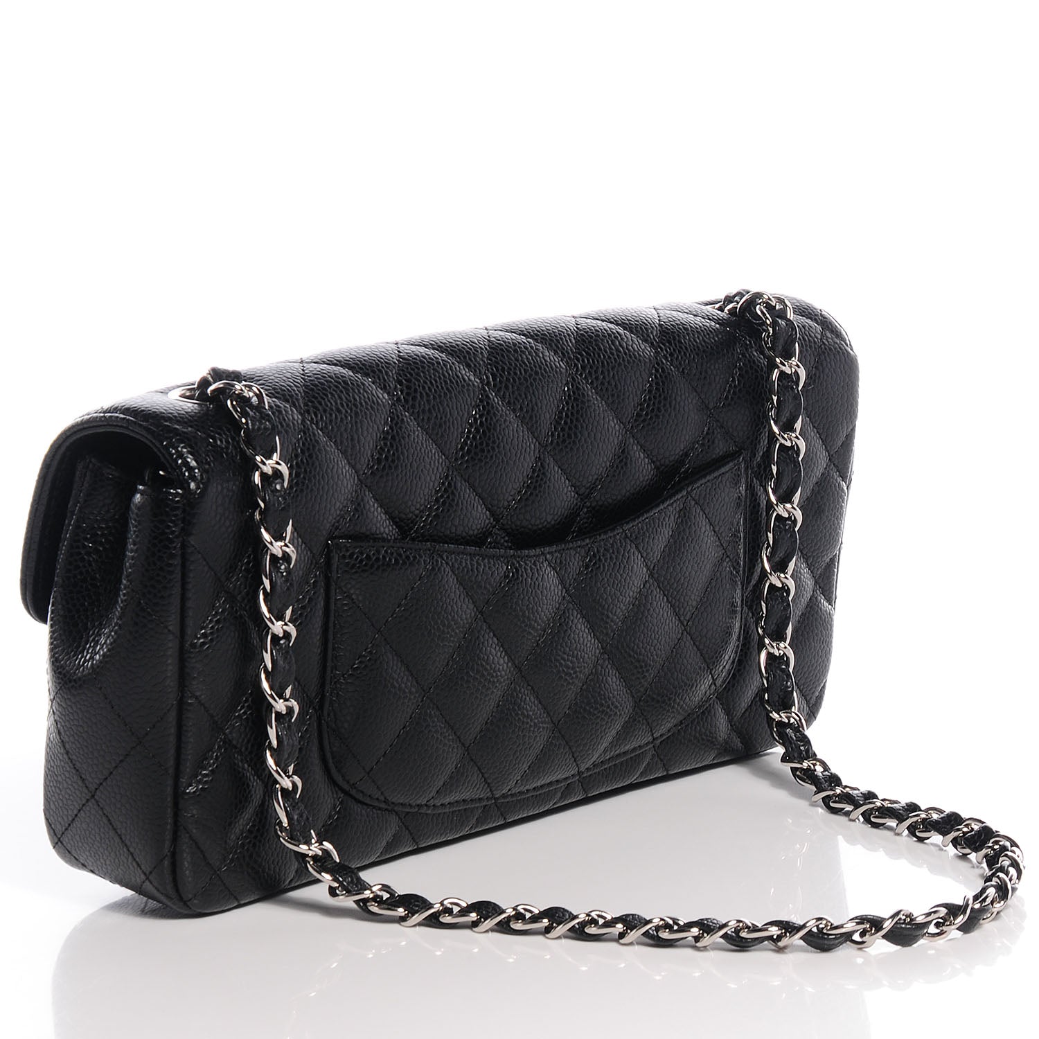 Chanel Caviar East West Flap Bag Black 3 of 9