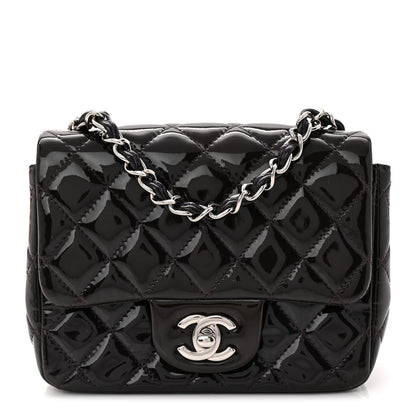 Chanel Patent Quilted Mini Square Flap Purple 1 of 10