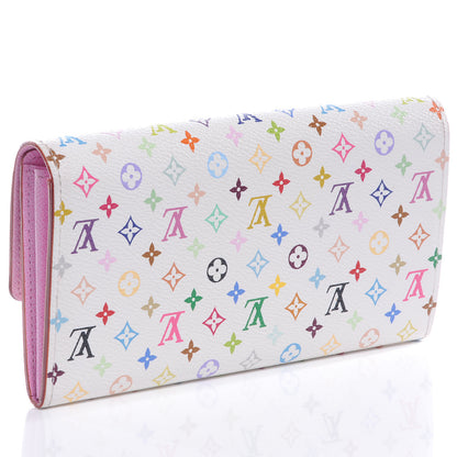 Louis Vuitton Monogram Multicolor Sarah Wallet White 3 of 9
