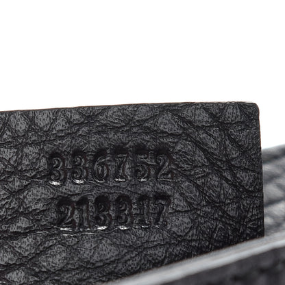 Gucci Pebbled Calfskin Medium Soho Flap Crossbody Black 7 of 9