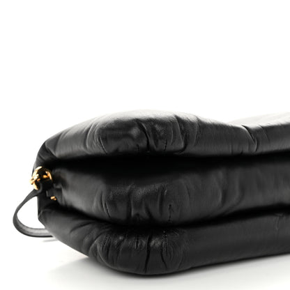 Loewe Shiny Nappa Lambskin Mini Goya Puffer Bag Black 8 of 10