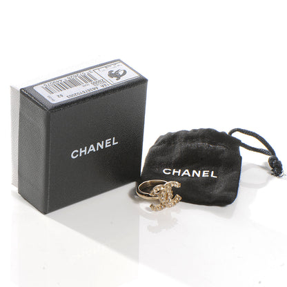 Chanel Crystal Logo CC Ring 6.5 5 of 5