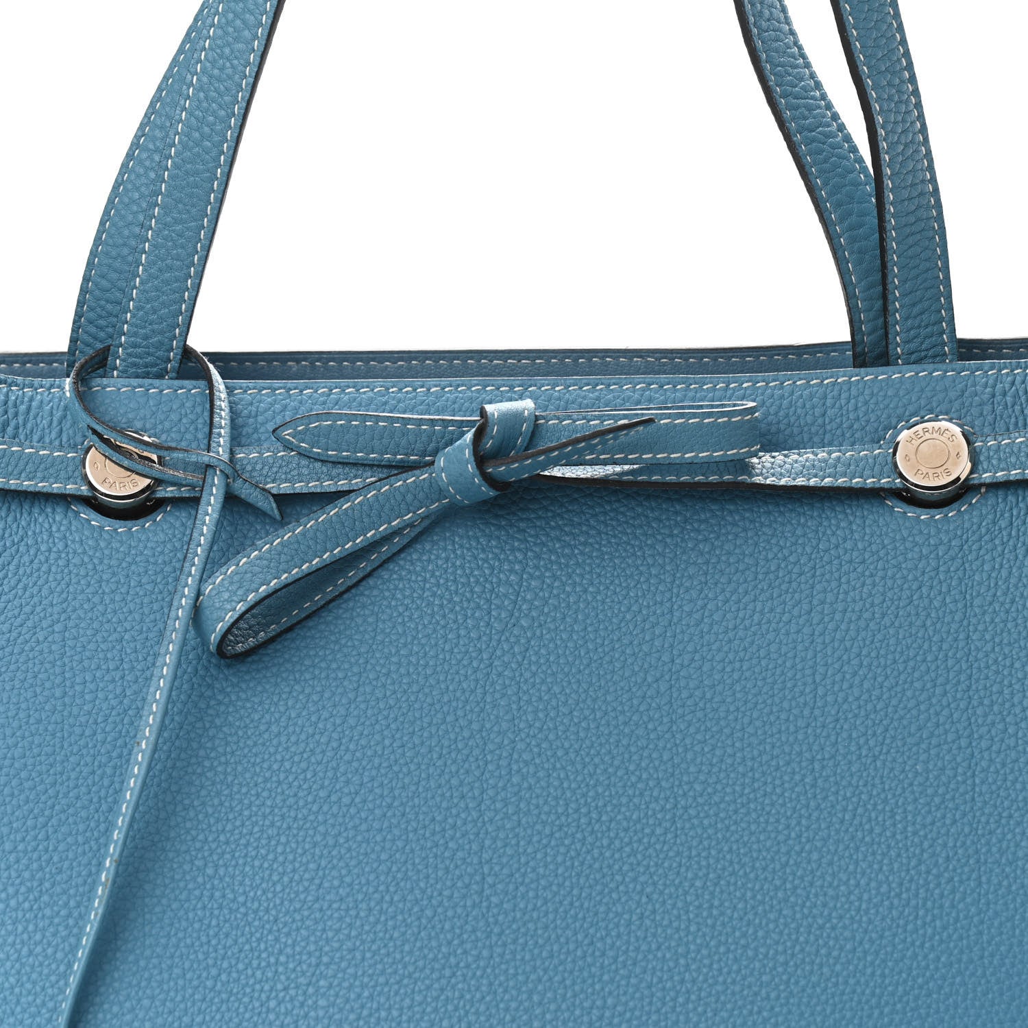 Hermes Togo Cabana Tote Blue Jean 8 of 12
