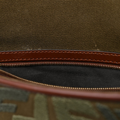 Fendi X SARA COLEMAN Canvas Vitello King FF Fish Eye Embroidered Baguette Amazzonia Ghianda 12 of 12