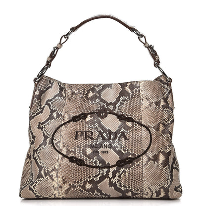 Prada Python Logo Hobo Roccia 1 of 7