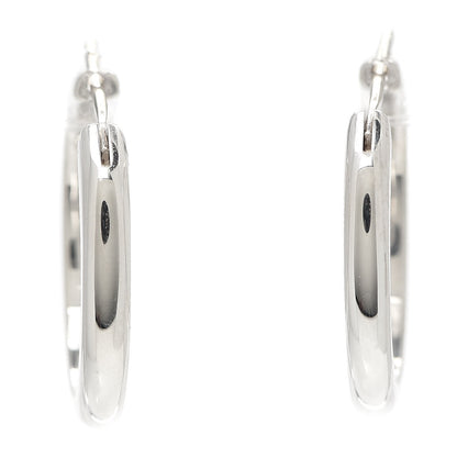 Tiffany Sterling Silver Cushion Hoop Earrings 1 of 5