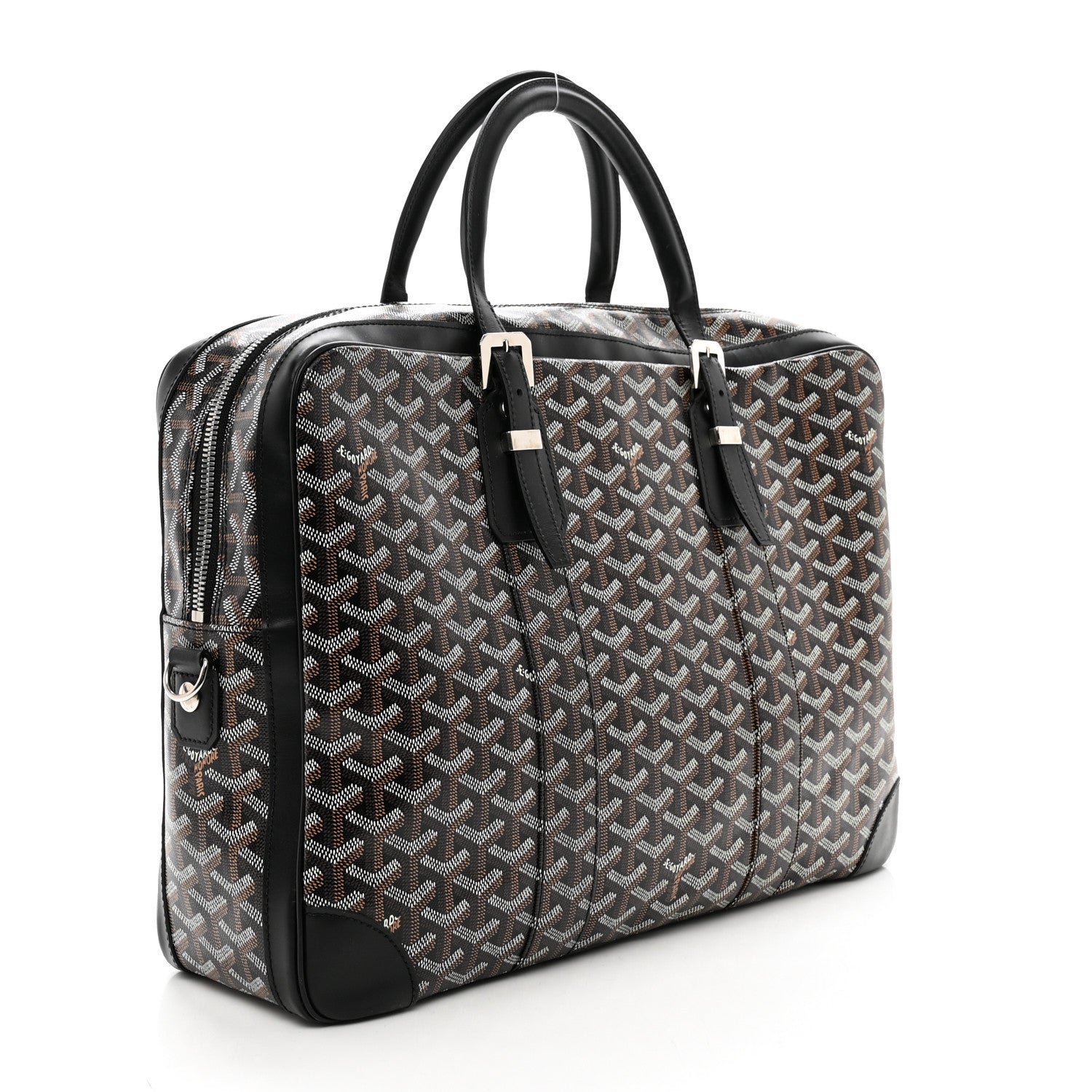 Goyard Goyardine Ambassade MM Briefcase Black 2 of 8