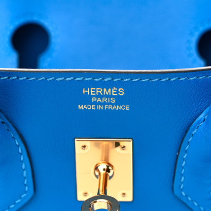Hermes Swift Birkin 25 Bleu Hydra 6 of 14