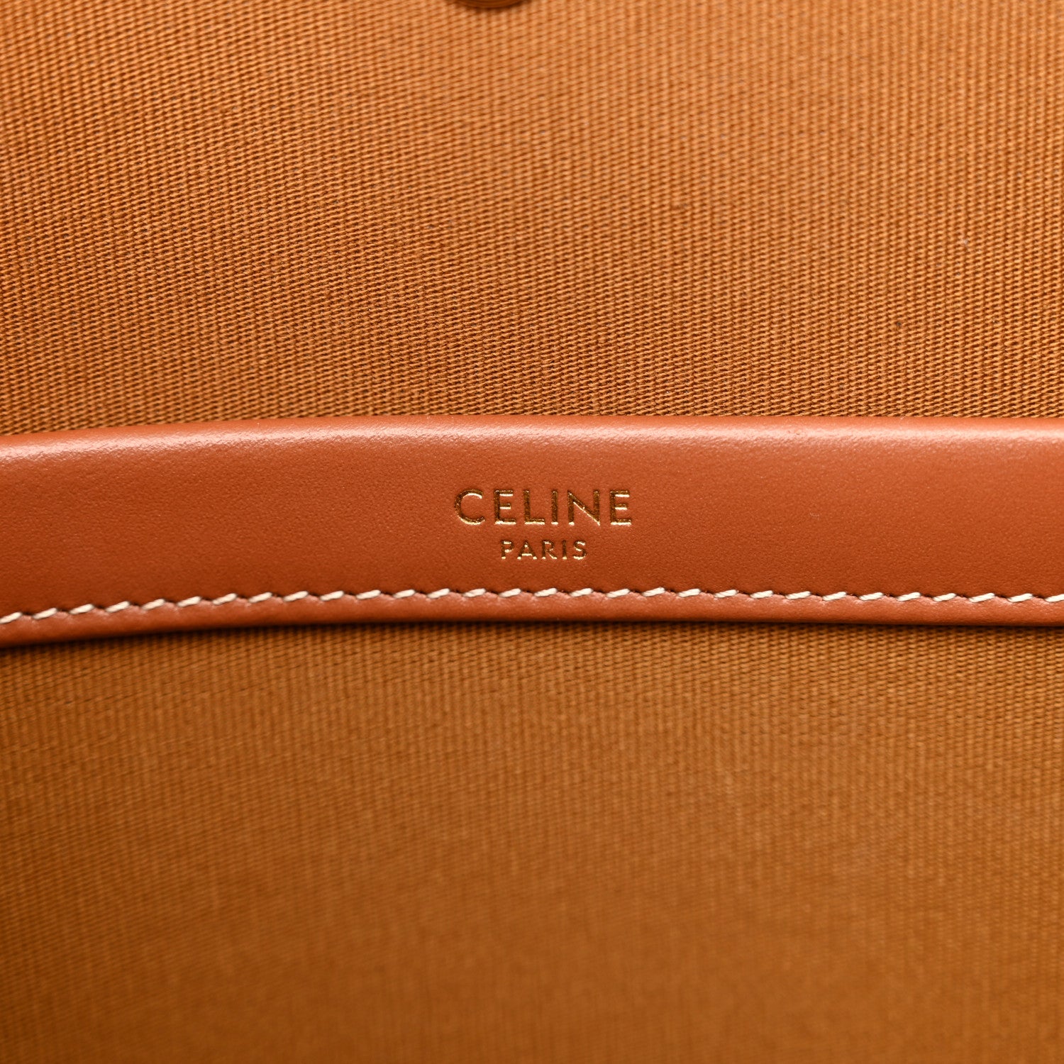 Celine Triomphe Canvas Calfskin Mini Horizontal Cabas White 6 of 10