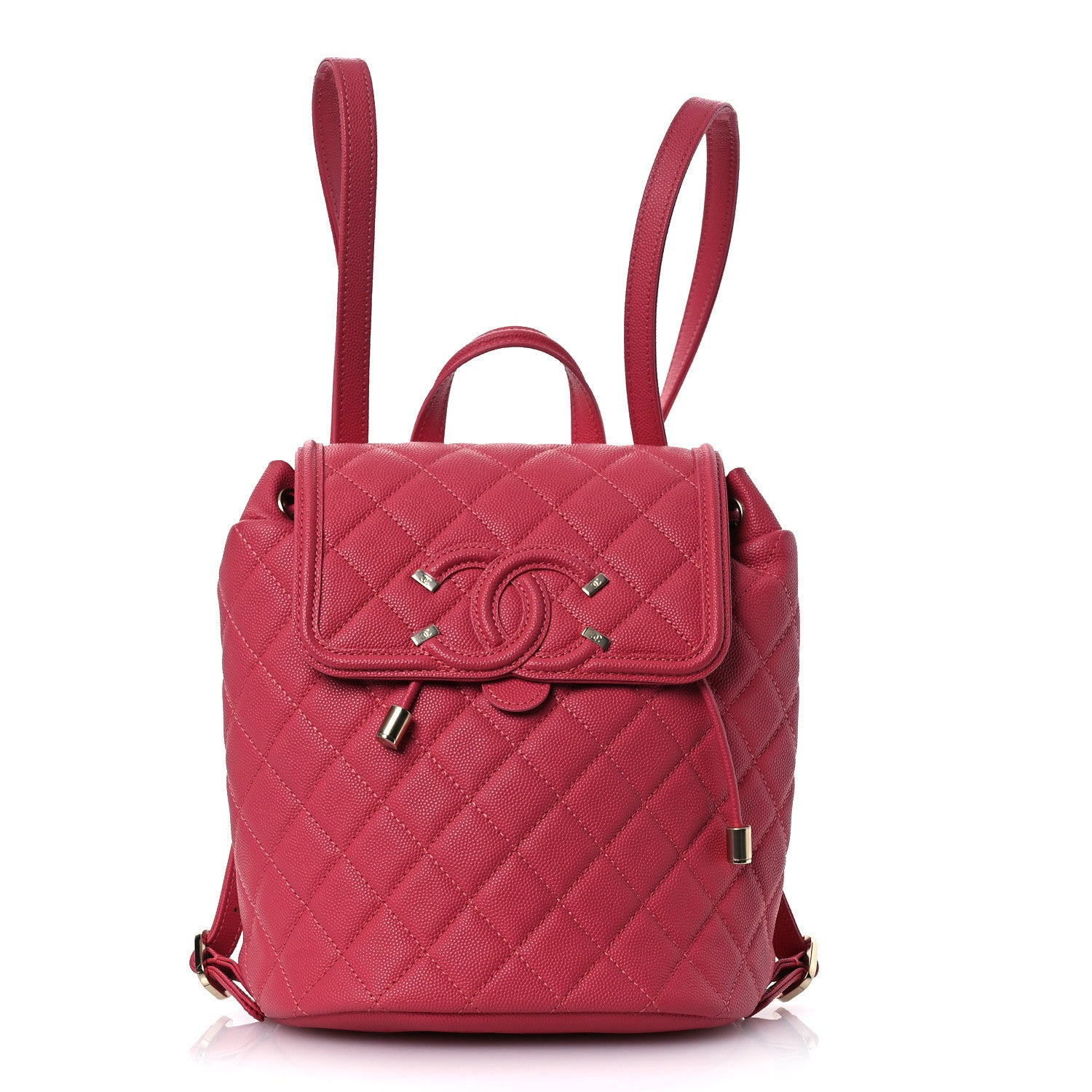 Chanel Caviar Quilted Small Filigree Backpack Pink 1 of 12
