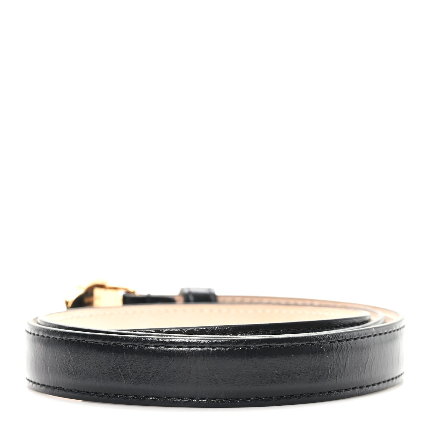 Calfskin 2cm La Medusa Belt 80 32 Black