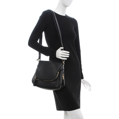 Tom Ford Pebbled Calfskin Medium Jennifer Black 2 of 7