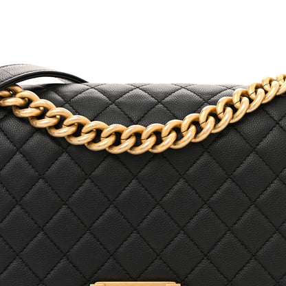 Chanel Caviar Quilted Medium Boy Flap Black 8 of 10