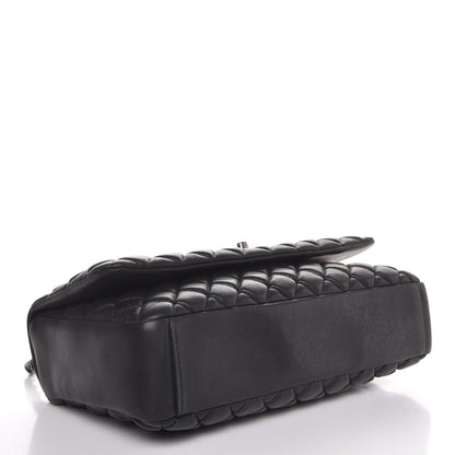 Chanel Iridescent Calfskin Quilted Large New Bubble Flap Black 4 of 9