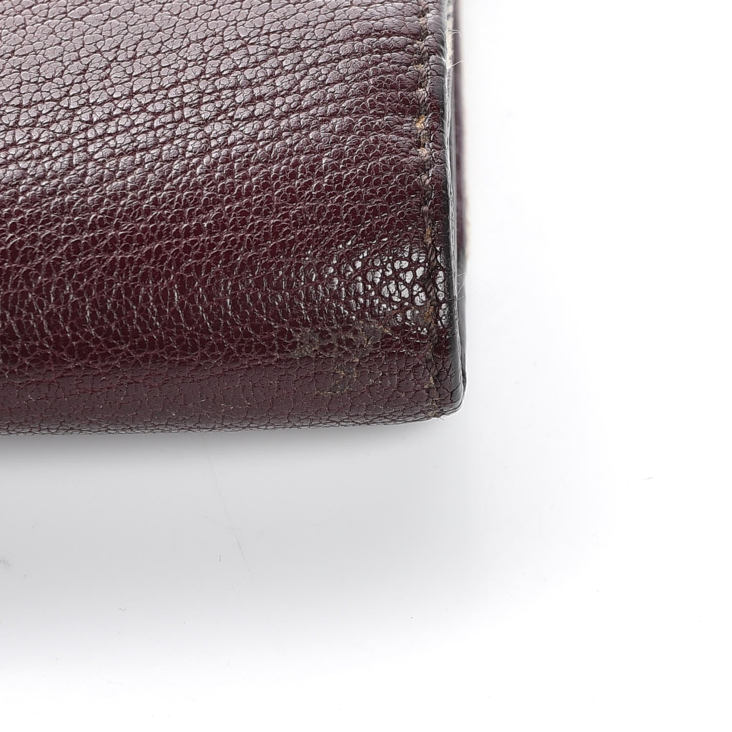 Burberry Calfskin House Check Porter Continental Wallet Mahogany Red 8 of 13