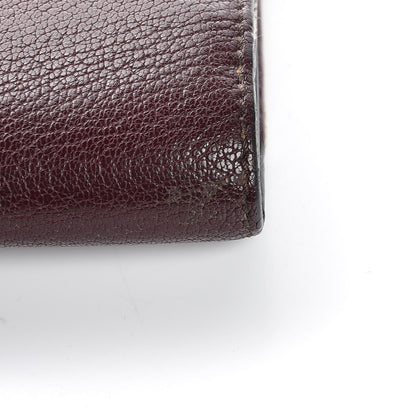 Burberry Calfskin House Check Porter Continental Wallet Mahogany Red 8 of 13