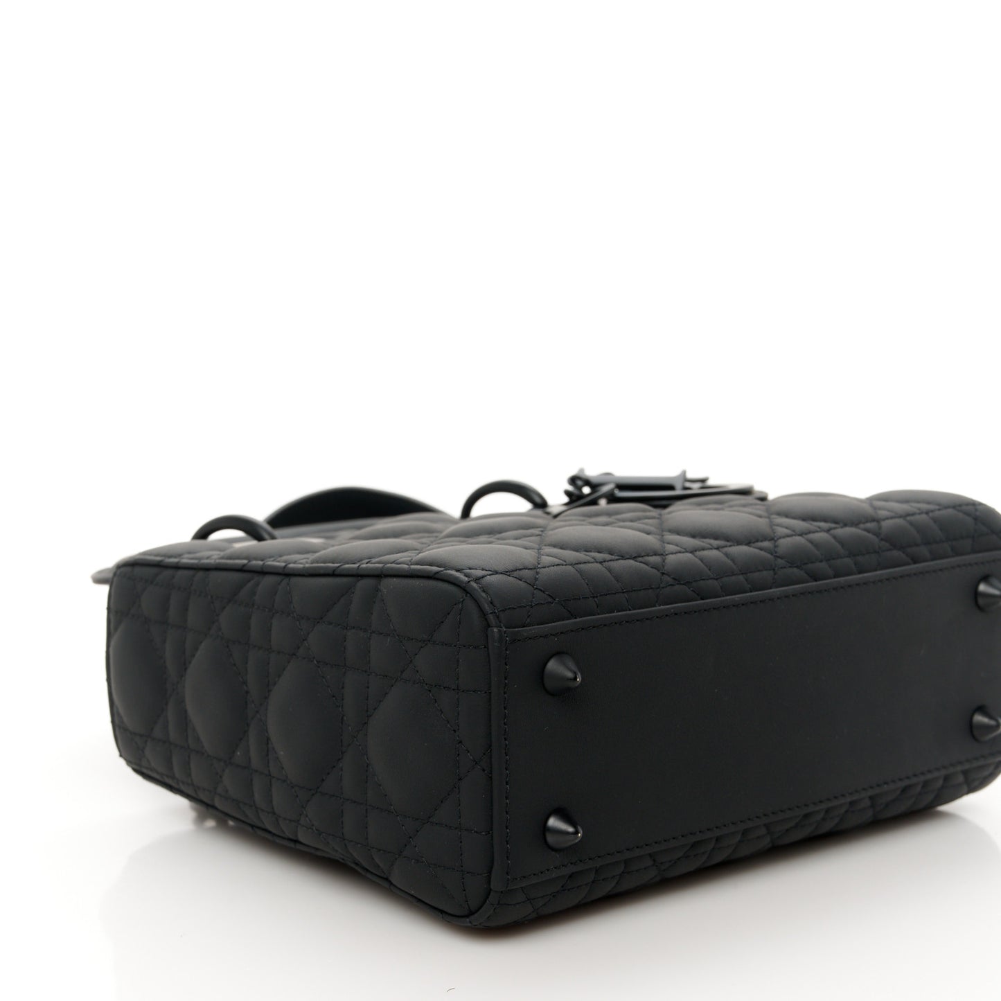 Ultra Matte Calfskin Cannage Small My ABCDior Lady Dior Black