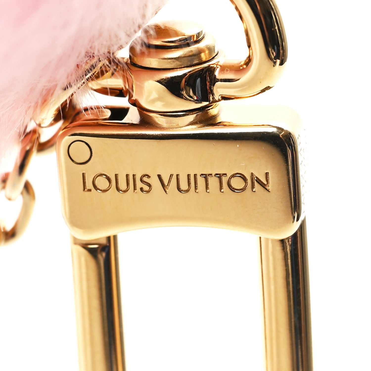 Louis Vuitton Fox Fur My Vivienne Bag Charm Pink 3 of 4